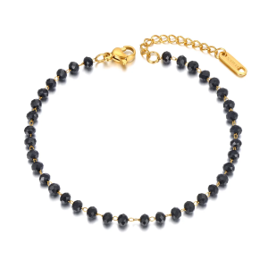 Luxe Shell Charm Bracelet Stainless Steel And CZ