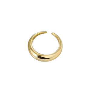 Minimalist Gold Ring for Women — 925 Sterling Silver, 18K Gold Plated, Thin Band