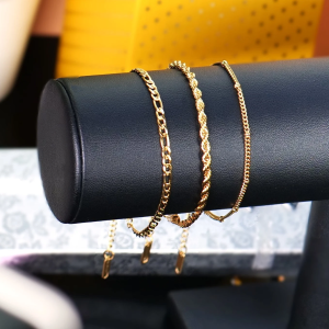 Luxe 14K Gold Plated 3Pc Bracelet Set