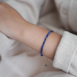 Luxe Natural Lapis Lazuli Bracelet